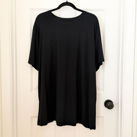 Men SKIMS Jersey Lounge Oversized T-Shirt in Onyx Size 2X - Picture 2 of 6
